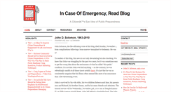 Desktop Screenshot of incaseofemergencyblog.com